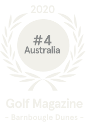 Barnbougle award - #4 In Australia, Golf Magazine